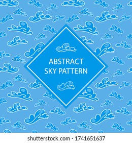 
abstract cloud seamless pattern background