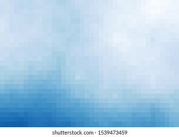 Abstract Cloud of Square Pixelart algorithmic Generative Art background illustration