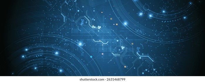 Abstrakter Cloud-Technologie-Hintergrund. Futuristisches Netzwerk-Computing