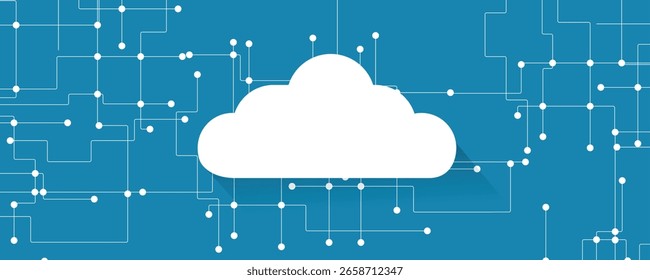 Resumo da tecnologia de nuvem. Computação em rede futurista