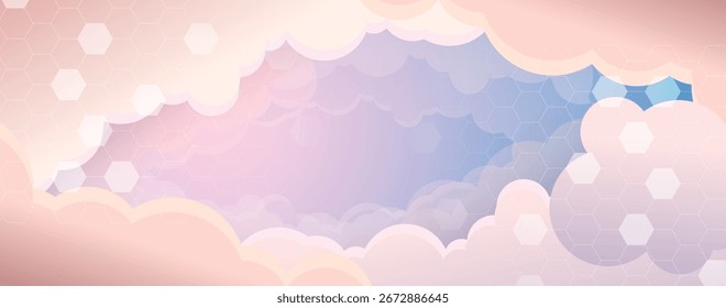 Fondo Abstractas de la tecnología de la nube. Computación en red futurista