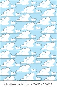 Abstract Cloud Wrapping Paper Background Texture Vector