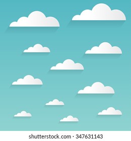 abstract clouds cute background