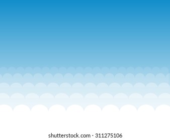 abstract clouds on a blue sky background 