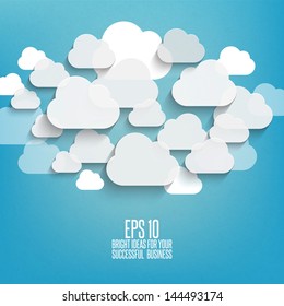 Nubes abstractas usadas en las redes sociales