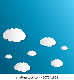 Abstract Clouds vector and illustration