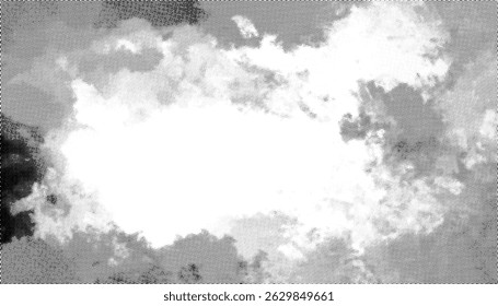 Abstrait Cloudscape avec centre luminescent
