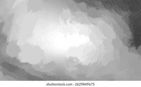 Abstrait Cloudscape avec centre luminescent
