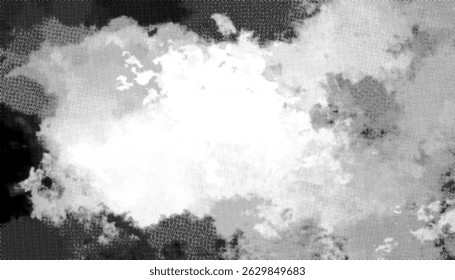 Abstrait Cloudscape avec centre luminescent