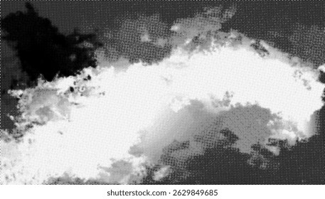 Abstrait Cloudscape avec centre luminescent