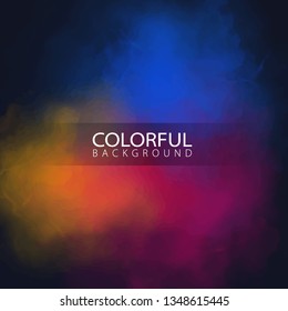Abstract cloudy colorful background. Template banner. Vector Illustration