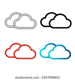 Abstract Cloudy Fog Silhouette Illustration, can be used for business designs, presentation designs or any suitable designs.