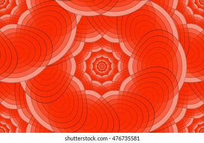abstract cloudy seamless pattern in red