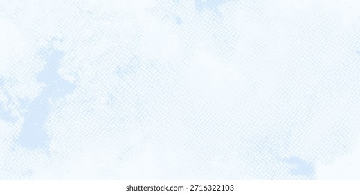 Abstract cloudy sky background. Blue color pastel clouds. Watercolor texture background. Soft clouds in the sky. Abstract painting banner. 