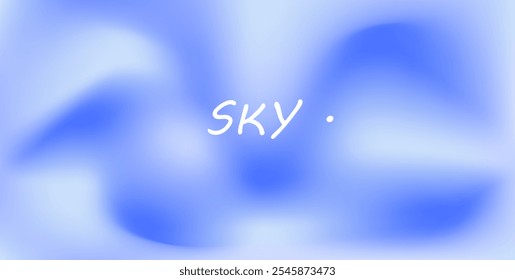 Abstract cloudy sky gradient background , smooth color abstract style , Vector.