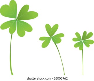 Abstract clover background. Illustration to st. Patrick's day