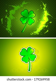 Abstract clover design set