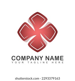 Abstract clover icon design element. Clover vector template.