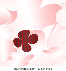 abstract clover leaf pattern background