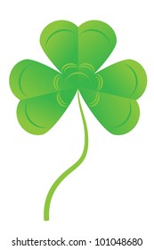 Abstract clover on a white background