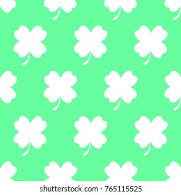 Abstract clover seamless pattern background. Vector illustration
