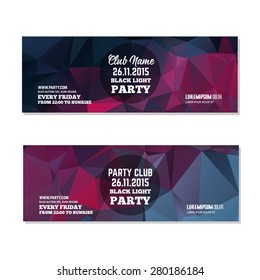 Abstract club flyer template. Abstract background to use for music event posters or album covers.