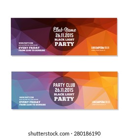 Abstract club flyer template. Abstract background to use for music event posters or album covers.