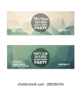 Abstract club flyer template. Abstract background to use for music event posters or album covers.