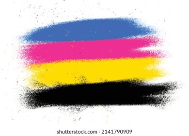 abstract cmyk color dust powder background