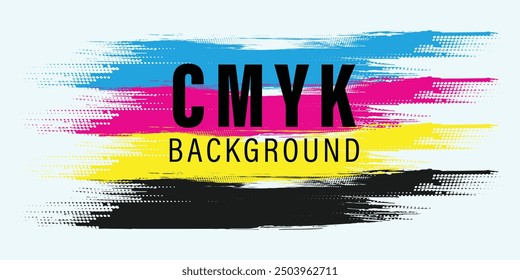 abstract cmyk color stripes background. EPS 10