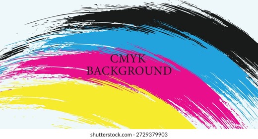 abstract cmyk color stripes background. EPS 10