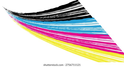 abstract cmyk color stripes background. EPS 10