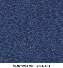 Abstract cobweb background. Structure with entangled fibers. Textile design. Seamless pattern in shades of blue.
