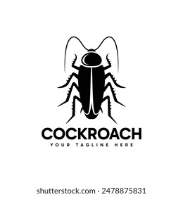 Diseño Abstractas del logotipo de la cucaracha con concepto minimalista.