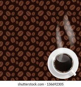 Abstract coffee background vector illustration