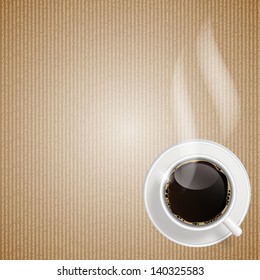 Abstract coffee background vector illustration