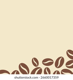  Anuncio Abstractas de granos de café. Plantilla de café