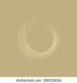 abstract coffee circular shape vector background