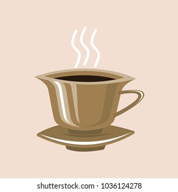 abstract coffee cup