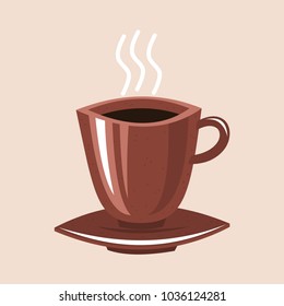 abstract coffee cup