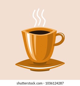 abstract coffee cup