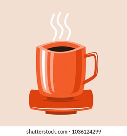 abstract coffee cup