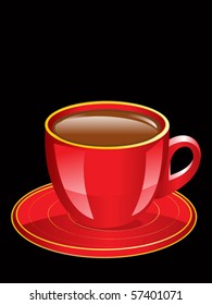 abstract coffee cup vector illustration