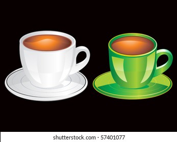 abstract coffee cup vector illustration