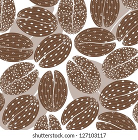 Abstract coffee grains