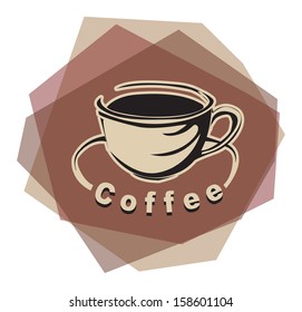 Abstract Coffee Logo, vector illustration