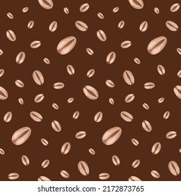 Abstract Coffee Vector Seamless Pattern. Awesome for classic product design, fabric, backgrounds, invitations, packaging design projects. Surface pattern design.