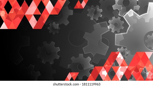 Abstract cogwheel background technology theme for your business. Gear, development.