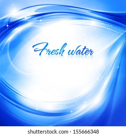 Abstract Cold Water. Vector