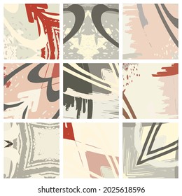 Patrón asimétrico abstracto del collage. Pincel de pinceladas de textura gruesa. Ornamento vectorial colorido, estilo colcha de mosaico. Material gráfico digital de uso libre para volante, afiche, portada, impresión de tela textil